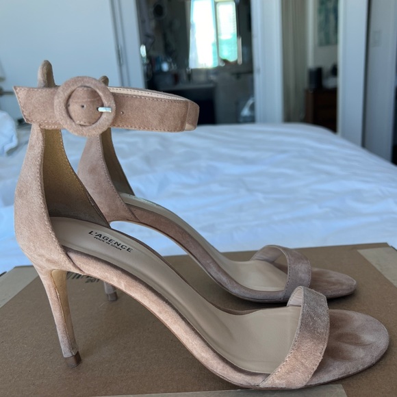 l'agence gisele strap beige sandal heels - Picture 2 of 11